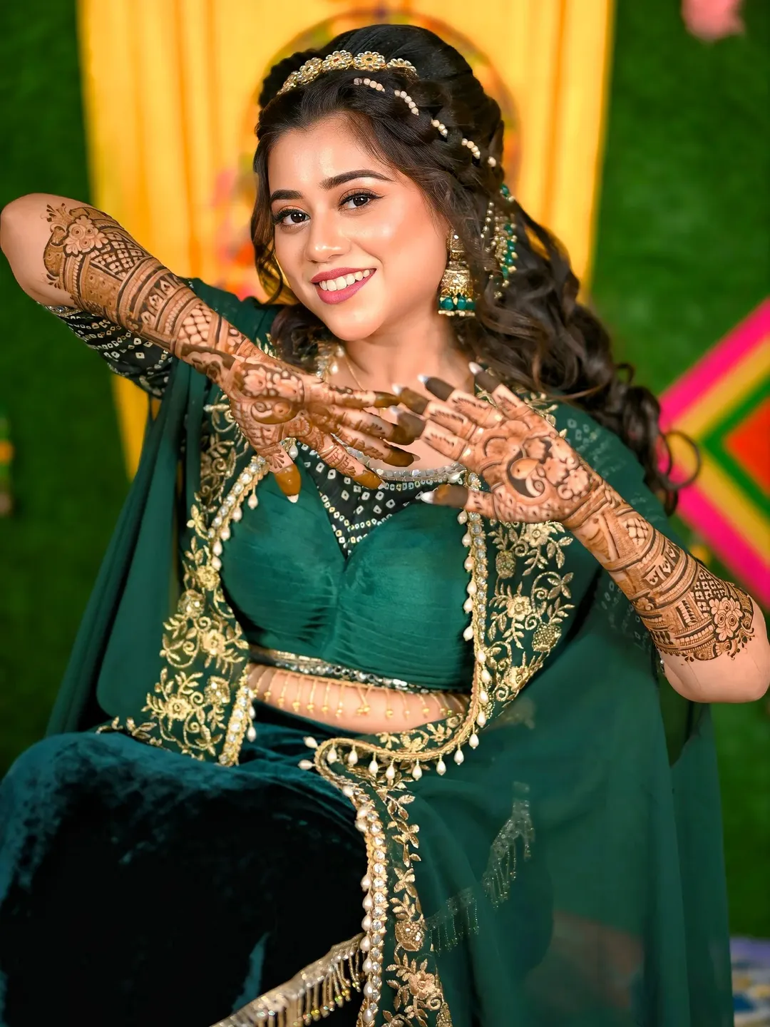 Mehandi by Nikhil Photography in Deoria
